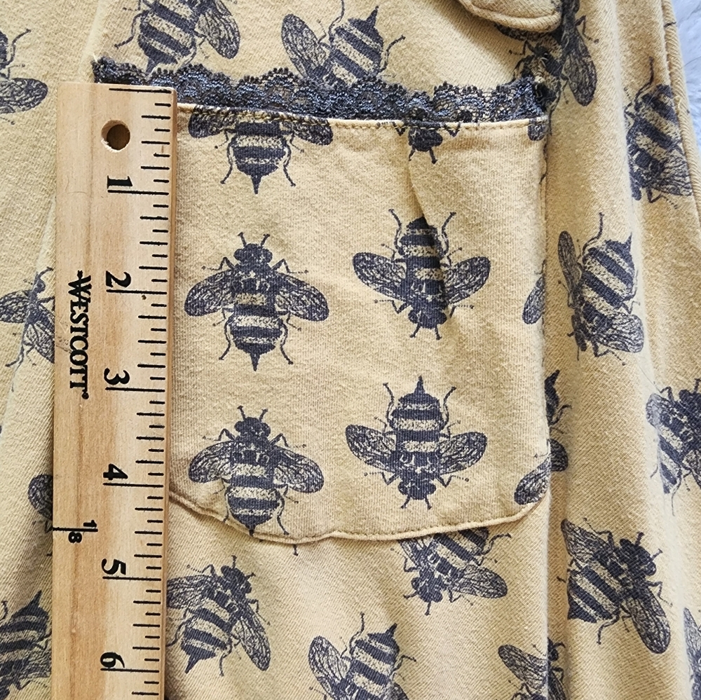 Effie's Heart Dress Size S Yellow And Grey Bee Pattern - Picture 11 of 12